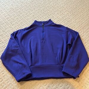 Athleta 1/4 zip cropped sweatshirt